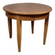 Louis XVI style round ceremonial table in walnut circa 1880