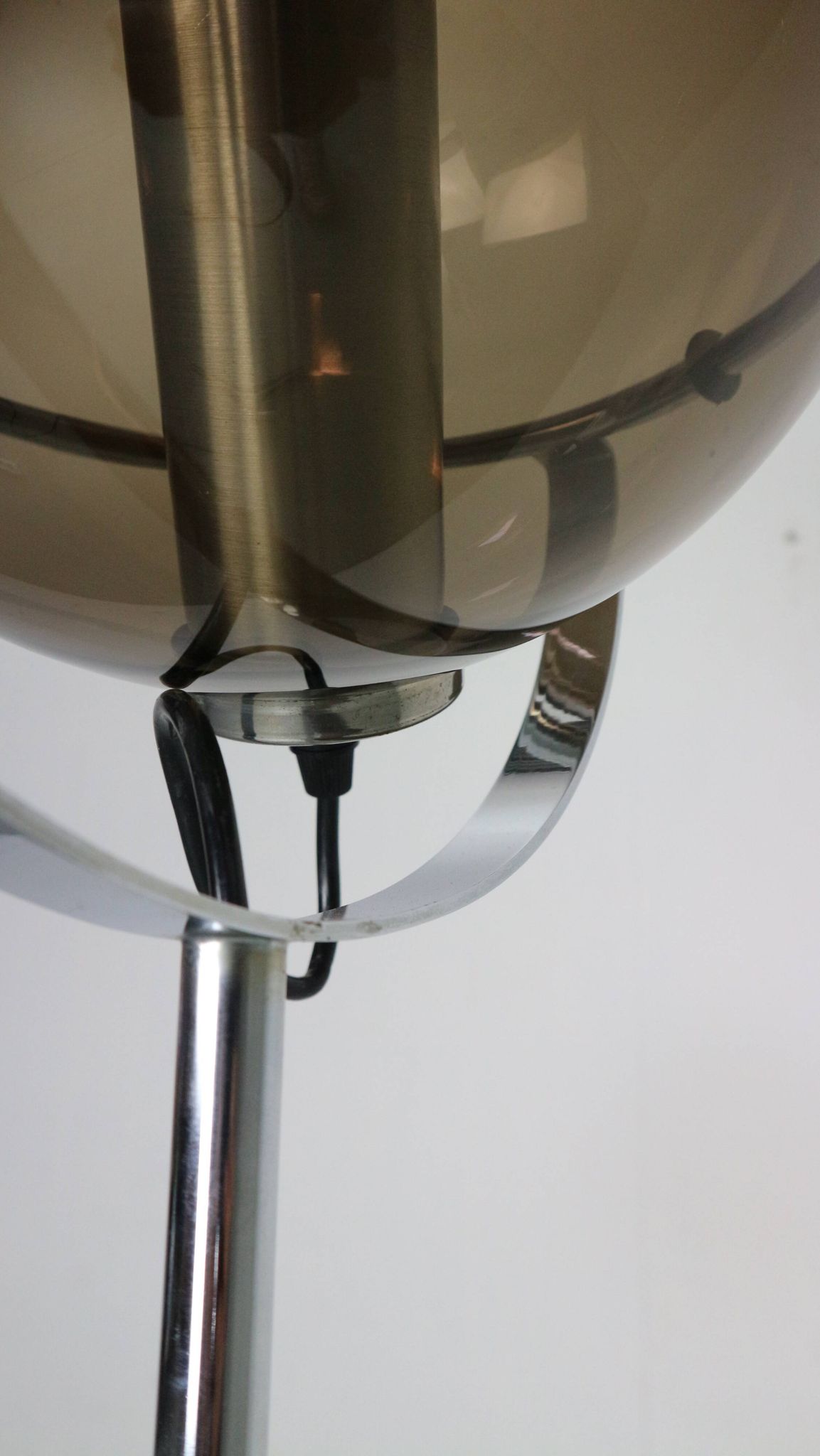 Glass floorlamp "Globe 2000" by F. Ligtelijn for RAAK Amsterdam, 1960