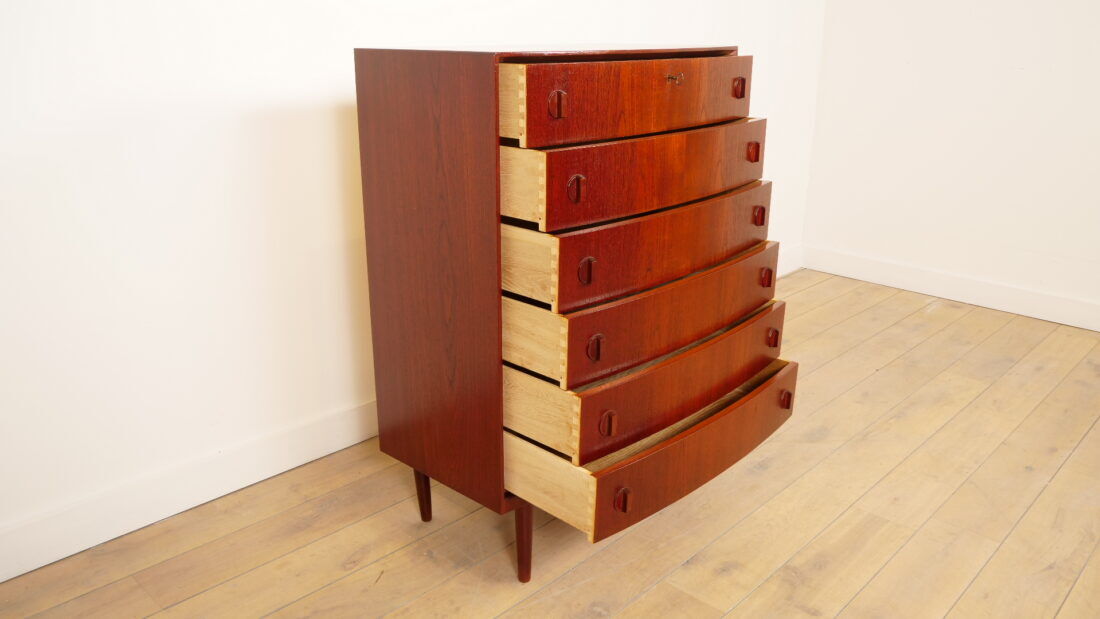 Vintage chest of drawers | 6 drawers | 120 cm | Teak | Henning Kjaernulf