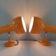 Pair of italian wall lamps stilux milano 70s