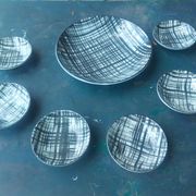 vintage ceramic couppelles and dish , Pornic