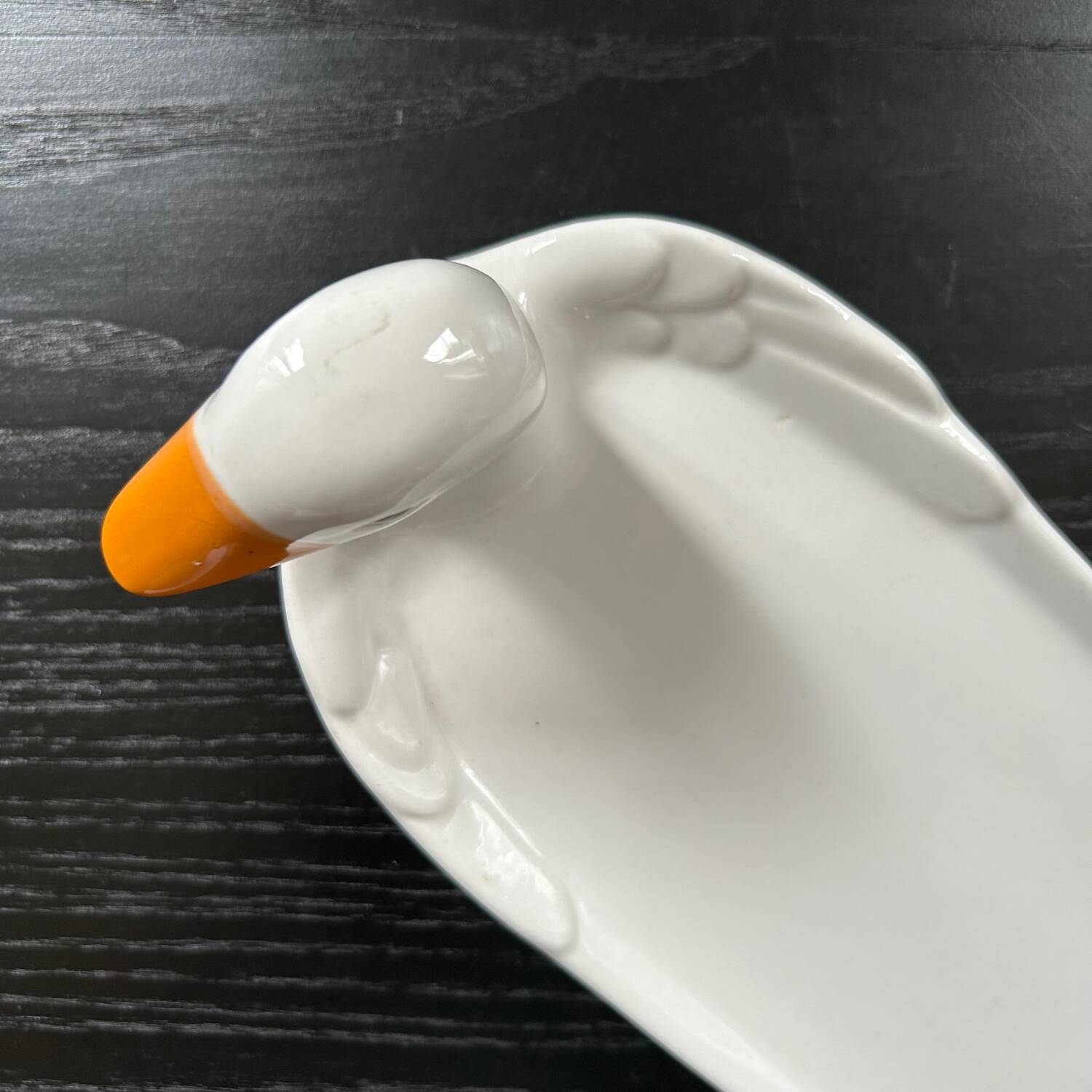 Porcelain duck dish