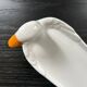Plat canard en porcelaine