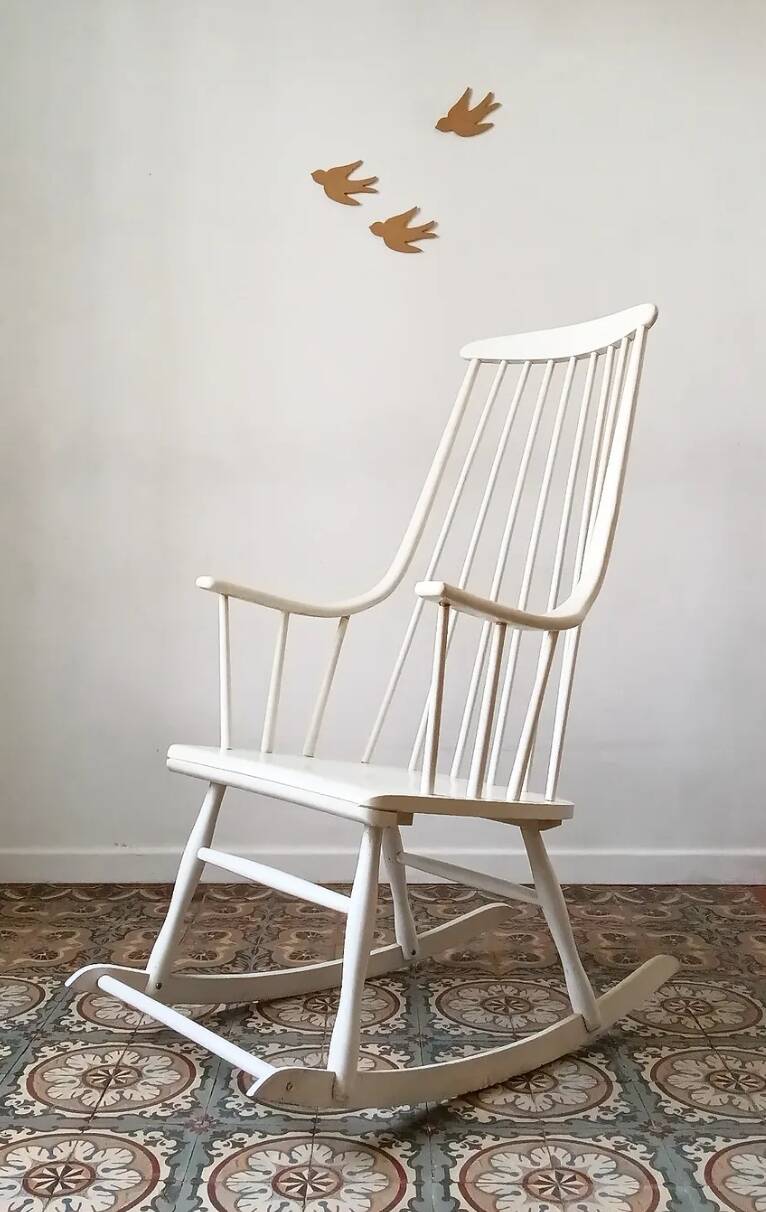 "Grandessa" rocking chair by Lena Larson for Nesto, Sweden 1960s