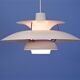 Danish PH5 pendant in white by Poul Henningsen for Louis Poulsen, 1970s