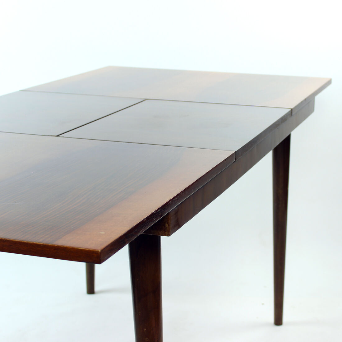 Extendable Dining Table In Mahogany By Mier, Czechoslovakia 1960s