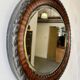 Edwardian Oval Wall Mirror Bevelled Edge