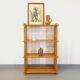 Bookcase vintage pine shelf from the 80s in the style of Maison Regain