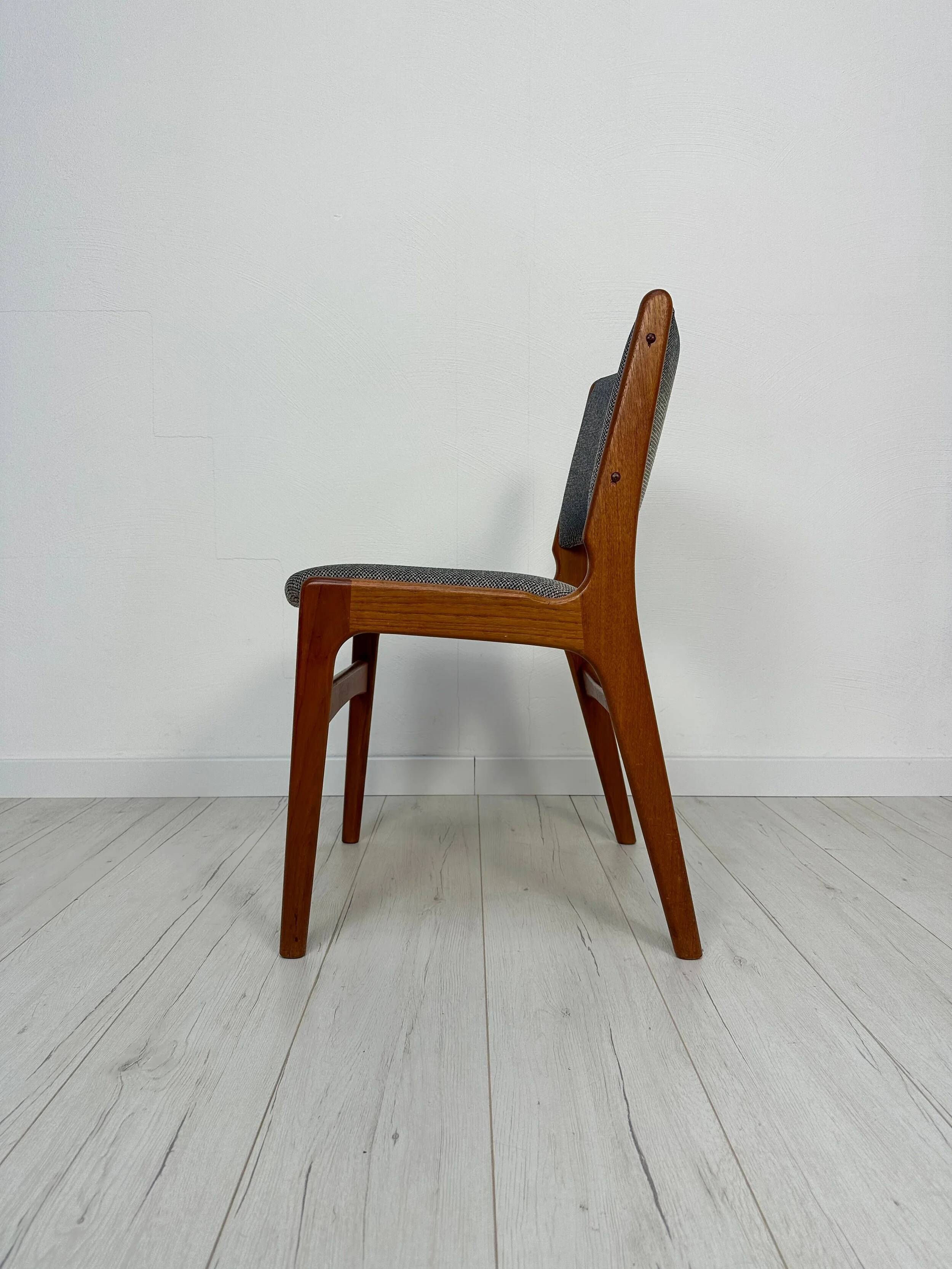 1960s vintage Danish teak dining chair by Erik Buch for Anderstrup Møbelfabrik
