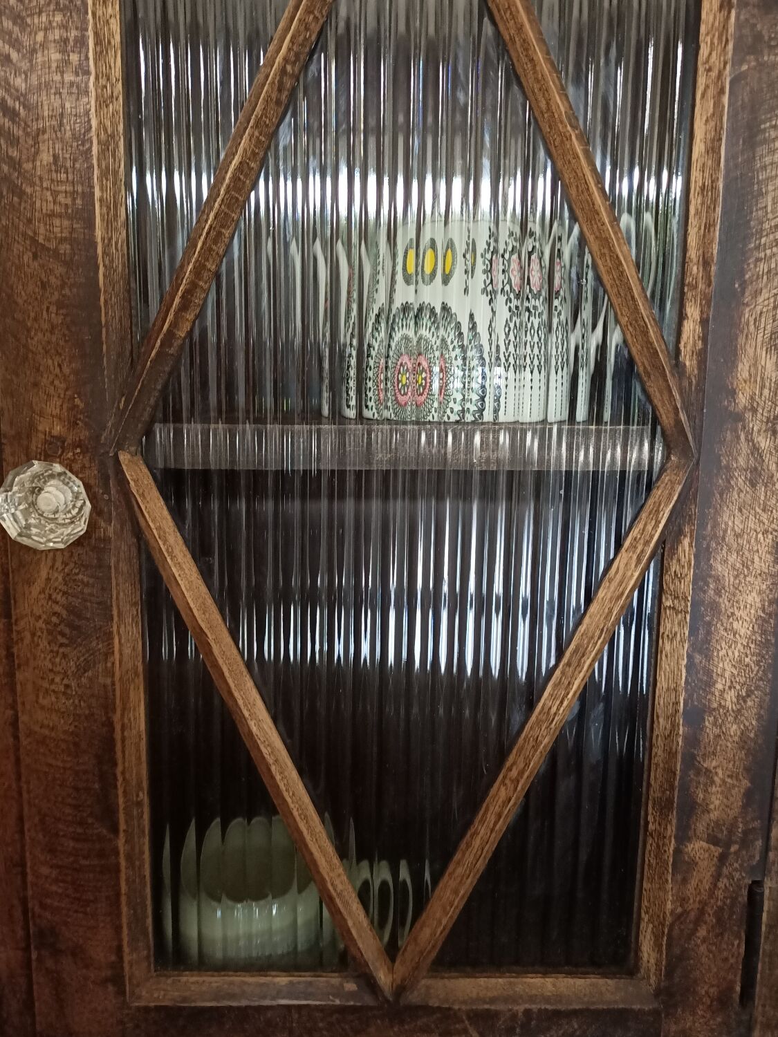 Patinated wall cabinet 2 doors