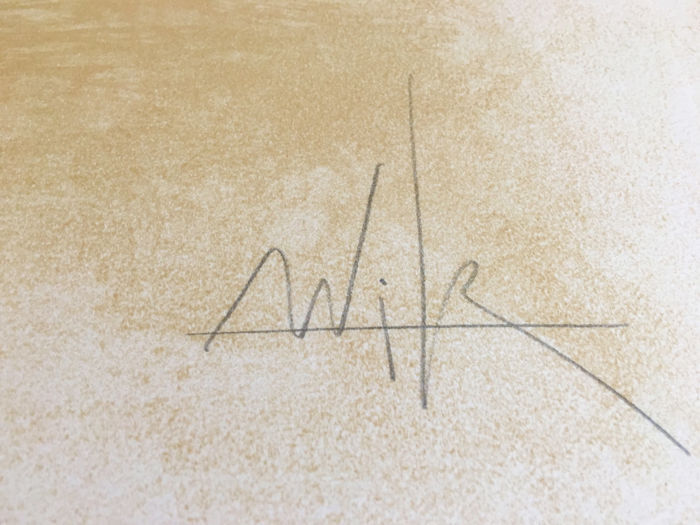 Wilfredo lam, el ultimo viaje del buque fantasma - 5, 1976. signed and numbered lithograph