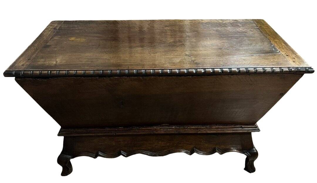 Louis XV style kneading trough in solid walnut