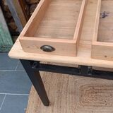 Three-drawer desk