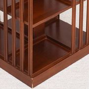 Revolving bookcase, rotating furniture (book mill), mahogany, three floors.