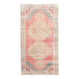 4x8 Red Geometric Turkish Rug 127x247Cm SK 22752