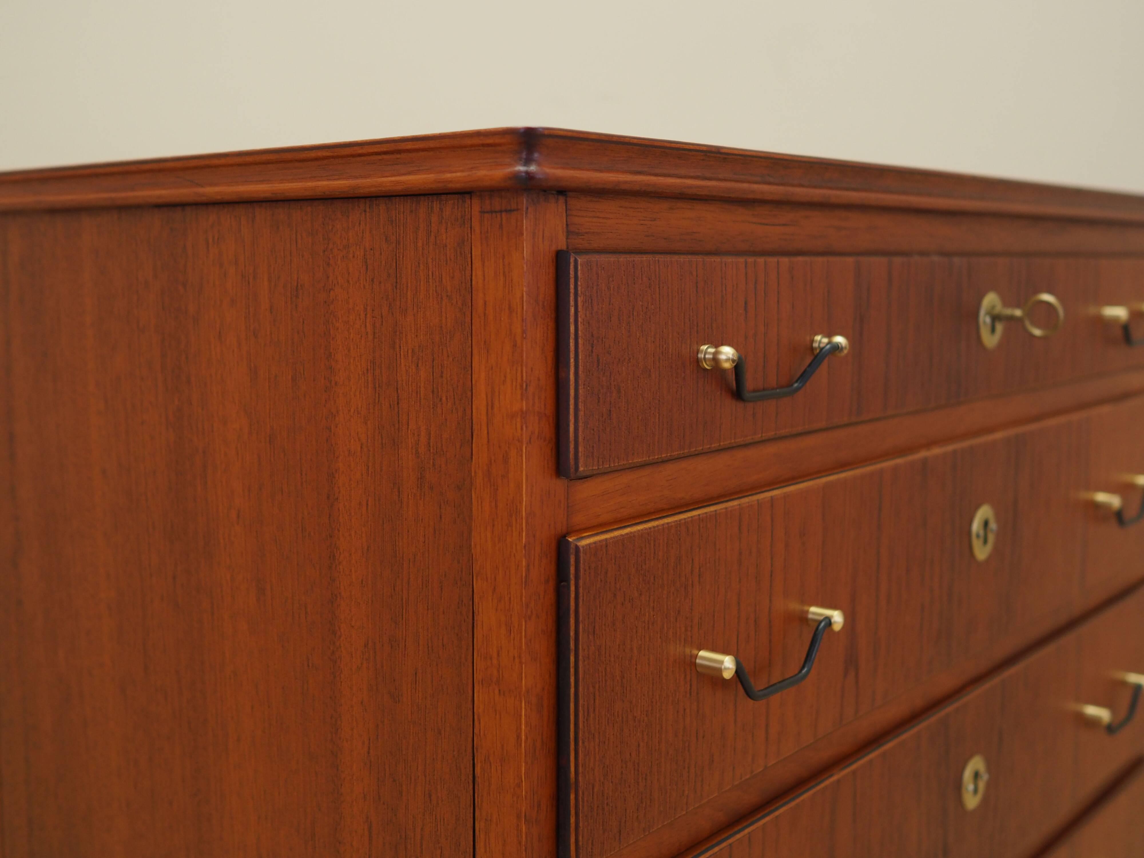 Commode en teck, design danois, années 1970, fabrication : Danemark