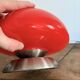 Mushroom Touch Lamp UFO Opaline Glass Red Vintage Design SPage Age