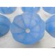 Set of 9 vintage blue opaline glass pendants