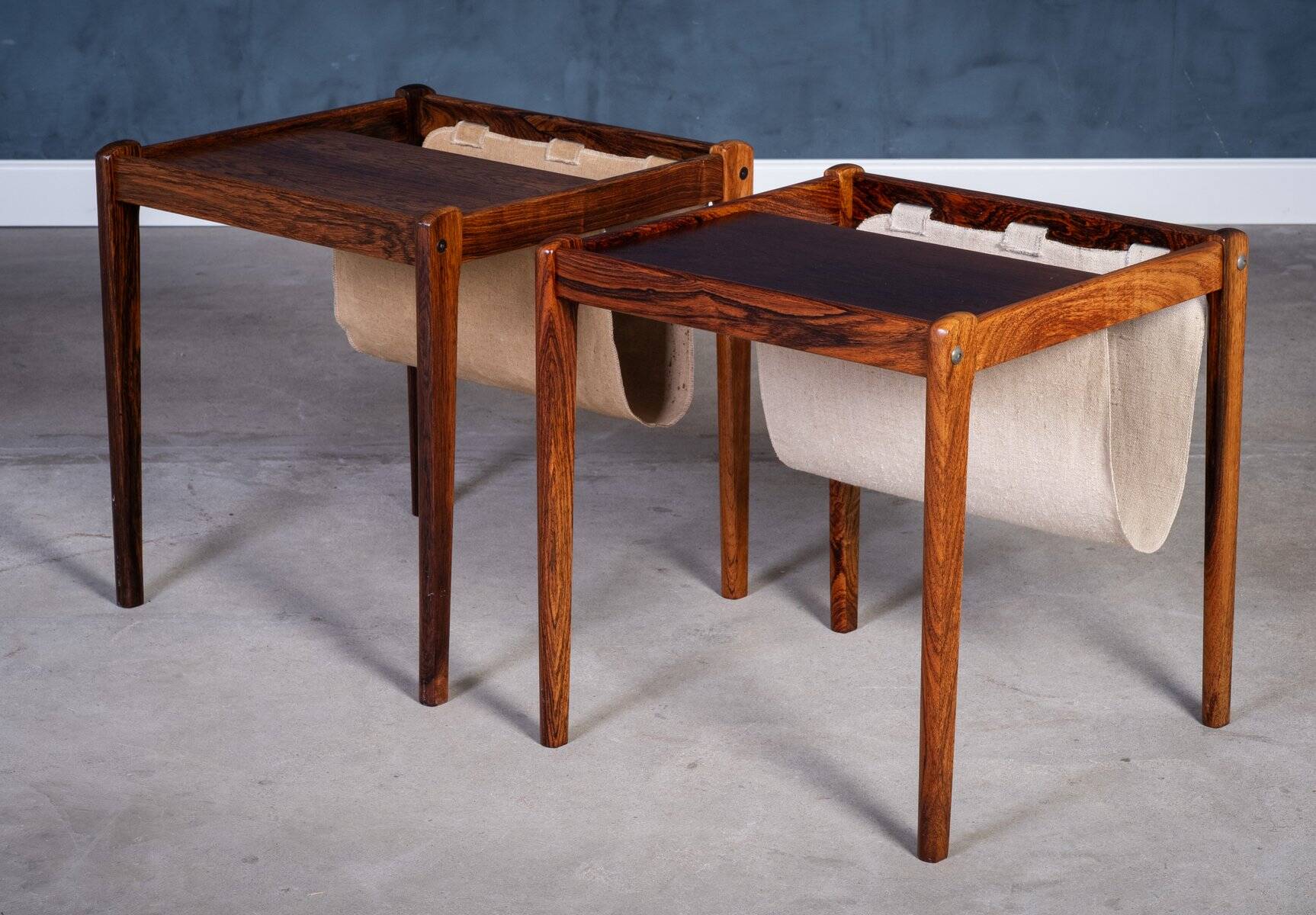 Rosewood Magazine Holders by Brdr. Furbo, 1960s, Set of 2