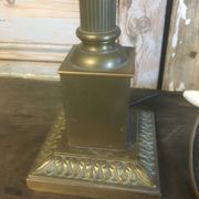 Lampe en bronze et nacre