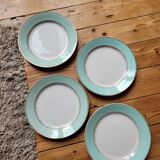 Set of 4 Senlis Luneville flat plates