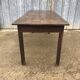 Rustic antique farmhouse table in solid oak with 1 drawer.