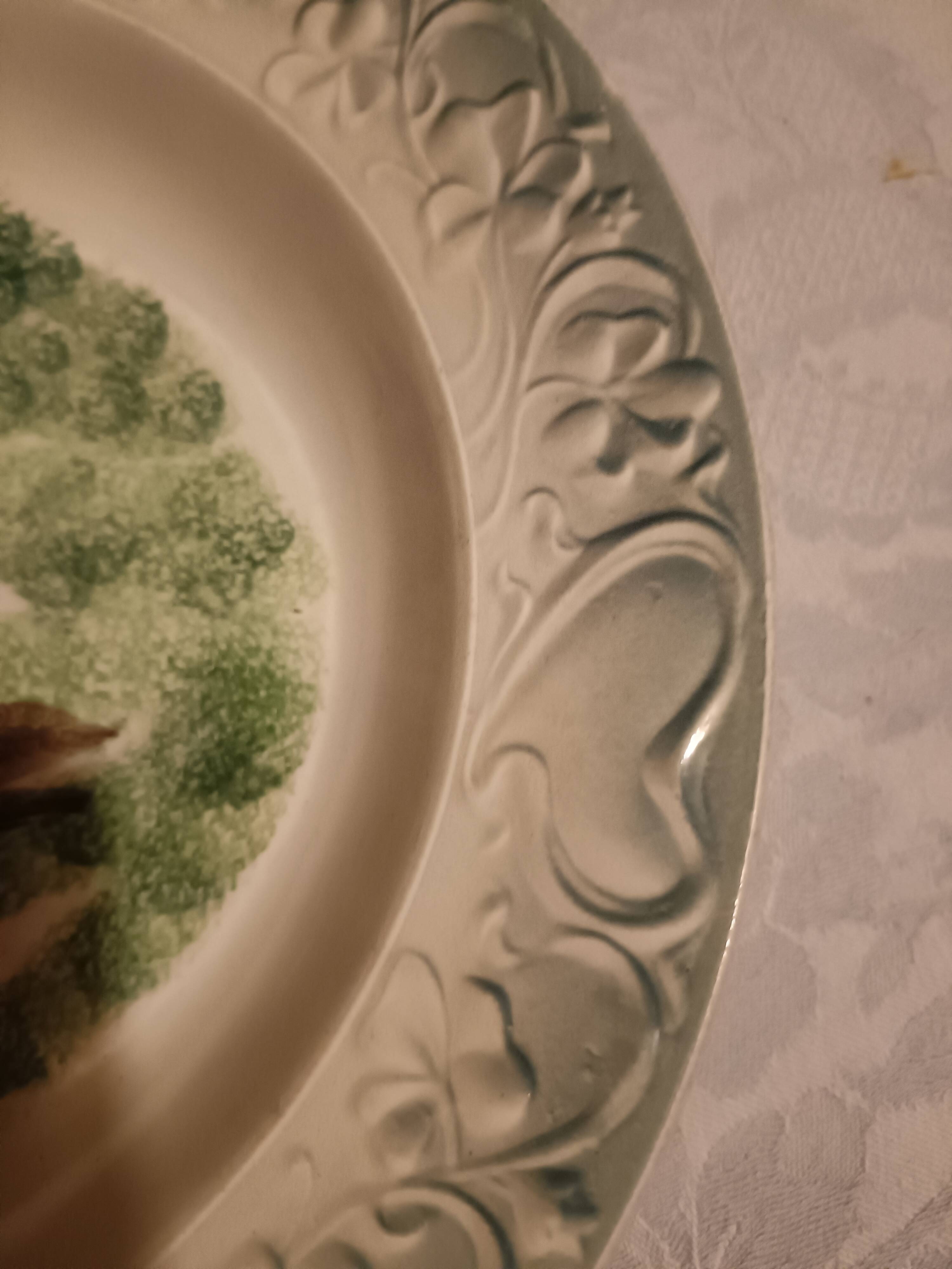 Large deep dish St Amand earthenware