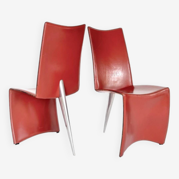 4 chaises "Ed Archer" , Philippe Starck, Driade, 1980's