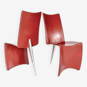 4 "Ed Archer" chairs, Philippe Starck, Driade, 1980's
