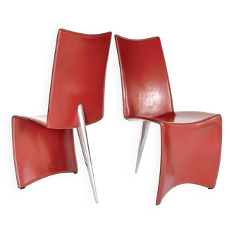 4 "Ed Archer" chairs, Philippe Starck, Driade, 1980's