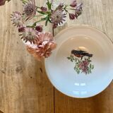 Vintage porcelain salad bowl - bird and flower decorations
