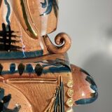 Master of Nimy, 4-handled vase (49cm) with plant decoration