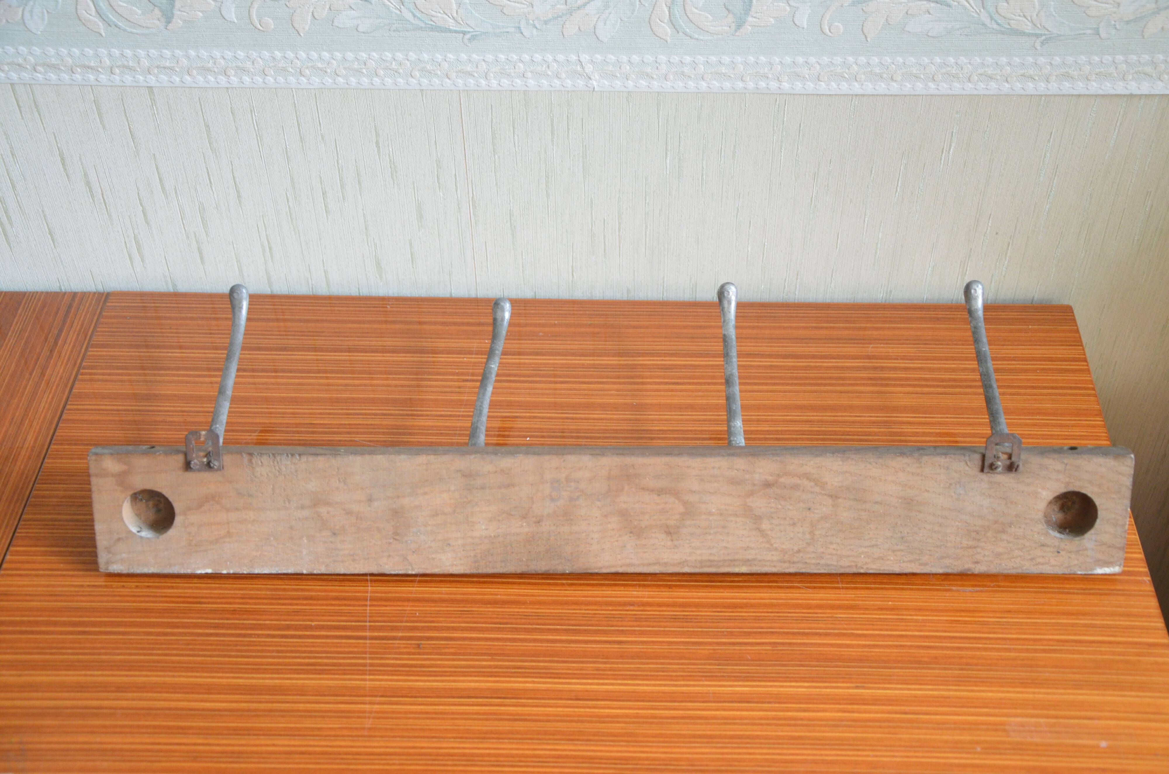 Vintage school coat rack