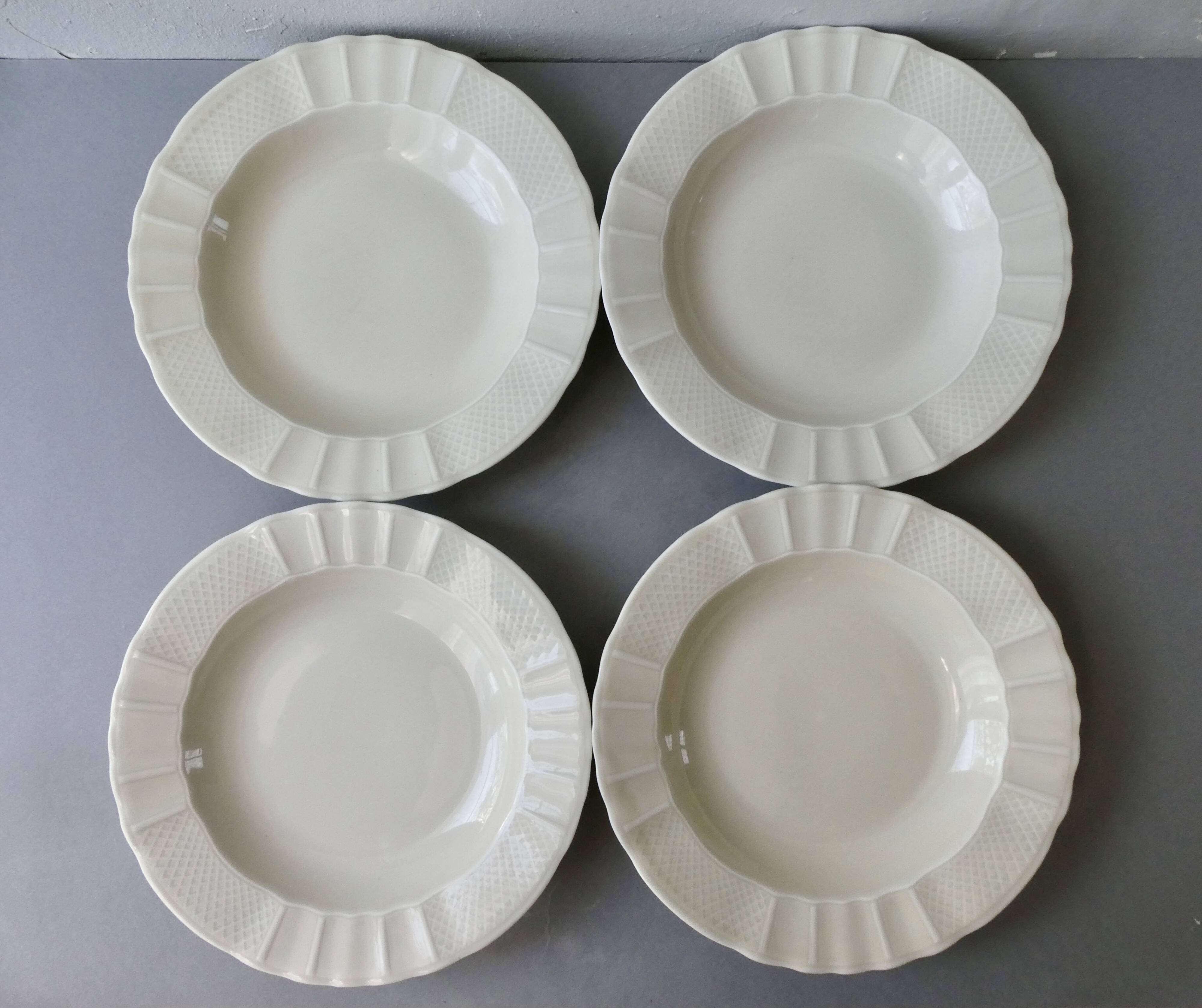 4 soup plates Bernardaud B&Co Limoges France