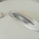 Pair of vintage brushed aluminum furniture handles