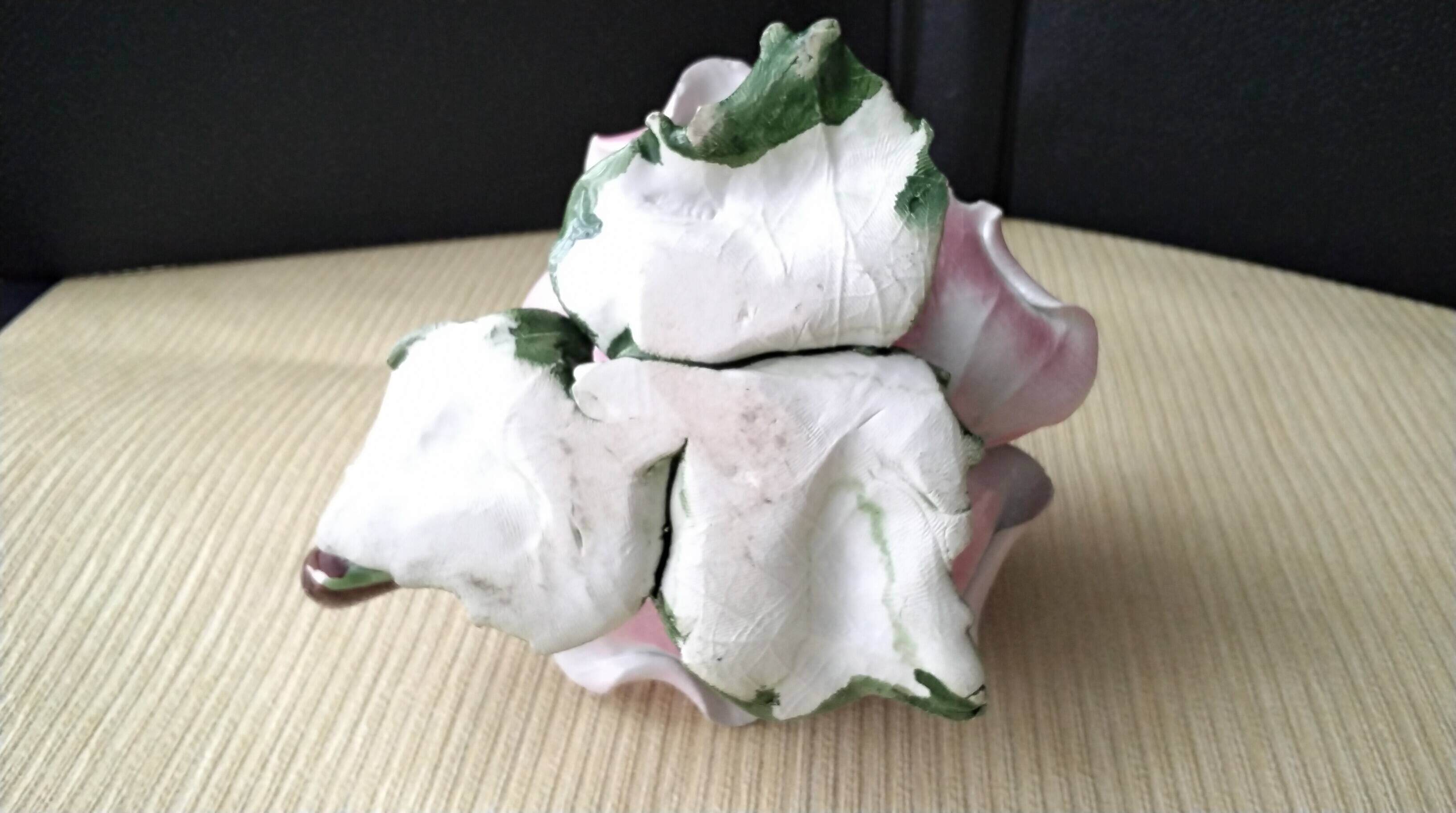 Ceramic flower candle holder