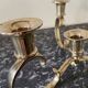 Gold-plated brass candlestick