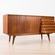 Enfilade Sven Andersen en teck, design scandinave, milieu du siècle moderne, 1