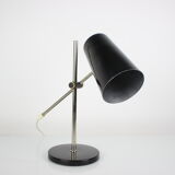 Mid-century black table lamp, 1970's.