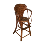 Chaise haute enfant en châtaignier