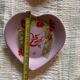 6 small heart-shaped porcelain plates Philippe Deshoulieres Salvador Dali