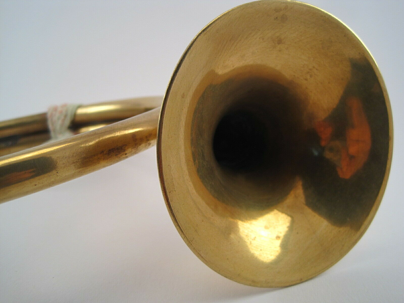 Copper hunting horn for children 2 windings
