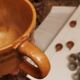 Coffee service or tea in Sarguemine sandstone from the 'Art Workshop of Lorraine'