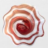 Blown glass cup or vase 1980 Jozefina Krosno