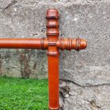 Grand miroir ancien bambou 1940