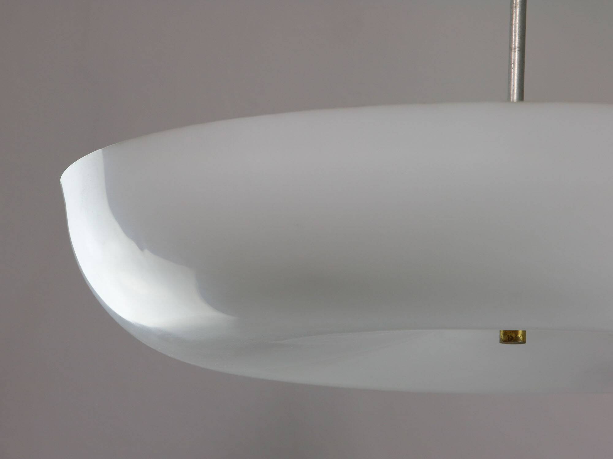 Space Age Italian Plexiglass and Brass Chandelier, 1970s