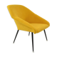 Yellow shell armchair
