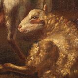 Pastoral landscape italian painting from the 18th century