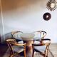 Table à manger McGuire en rotin et bambou « Gerbe de blé »