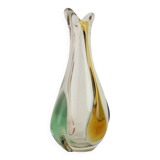 Bohemian Art Glass Vase by Josef Hospodka, 1960's